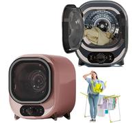 Petit sèche-linge ventilé 450 W 18 L, séchage tridimensionnel à air chaud et froid, 35 dB, température réglable, cuve et dispositif de filtrage en acier inoxydable, bouton de commande à une