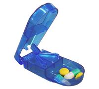 Petit séparateur de comprimés - Coupe-vitamines personnel | Distributeur transparent de médicaments pour couper petits ou grands en deux,