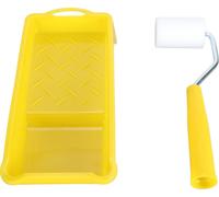 Petit set de rouleaux de peinture avec plateau Contrôle précis Teinture facile Polyvalent pour la décoration intérieure Oeuvres d'art