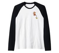 Petit singe avec banane Manche Raglan