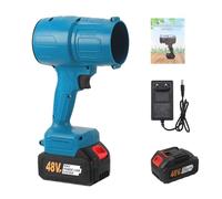 Petit souffleur à feuilles sans fil 38 000 tr/min - Souffleur électrique portable - Pour le nettoyage de la maison, la voiture, le jardin, le coin - Bleu