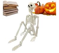 Petit Squelette - ABS 40x10x3,5cm | Squelette D'Halloween Grandeur Nature Réaliste, Modèle D'os Posable, Accessoire De Squelettes Décoratifs | Parfait Pour La Décoration De Maison Hantée, L'exposition