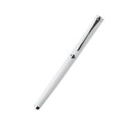 Petit stylo de calligraphie à pointe incurvée fine dorée - Blanc