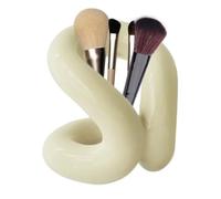 Petit support de brosse à dents - Support de brosse à dents en céramique - Organiseur de bureau décoratif étanche | Décoration de comptoir de salle de bain multifonctionnelle, tasse de rangement