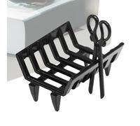 Petit support de rondins - mini jouet de rack en bois de cheminée pour l'affichage d'hiver | Miniature Decor Dollhouses, scènes d'étagère de vacances, artisanat de Noël et minuscules accessoires d'orn