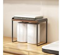 Petit support multimédia de bureau pour audio HiFi moderne AV Cabinet Mini support de composants audio Support pour appareil de divertissement Support TV pour tourne-disque et équipement audio