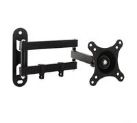 Petit support mural pour écran TV Echo Show 15, support rotatif à 360° avec réglage vers le haut, vers le bas, à gauche et à droite, support d'écran pivotant (noir)