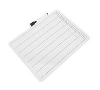 Petit Tableau Blanc 9x12 Pouces Double Face pour Division | Bois et Plastique, Surface Lisse à Effacer, Lignes Imprimées Recto Verso, pour t Révisions