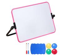 Petit tableau blanc de bureau double face A4 pour enfants écrire, apprendre à la maison, salle de classe portable