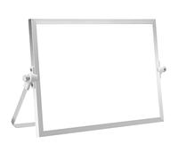 Petit Tableau Blanc, Whiteboard A4 Effacable avec Support pour Enfant, Tableau Blanc Magnetique Double Face Sur Pied pour Ecole Bureau (20 x 30)