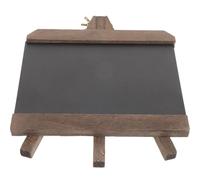 Petit Tableau Mémo de Bar en Bois Foncé, Recto Verso, Stable | Style Rustique Moderne Vintage, Base en Bois Incluse, pour Messages Quotidiens, Usage Bar et Photo
