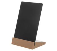 Petit Tableau Noir de Bureau A6 en ABS, Recto Verso Base | Format Compact, Pose Horizontale ou Verticale, Bords Lisses, pour Étiquettes, Prix et Tâches