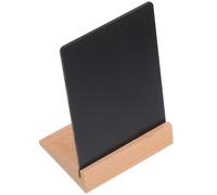 Petit Tableau Noir de Table Base, Bois ABS Noir | Recto Verso, Surface Lisse et Bords Doux, pour Menus et Noms de Table en Hôtel