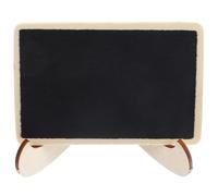 Petit Tableau Noir de Table en Bois Foncé, Réutilisable Recto Verso | Base en Bois Solide, Se Pose Horizontalement ou Verticalement, Bords Lisses, pour Messages Quotidiens