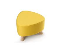 Petit tabouret à trois pieds lavable en tissu de style européen en bois massif tabouret ottoman - Tabouret simple pour repose-pieds