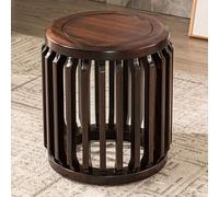 Petit Tabouret Bois Massif Siège Bas pour Coiffeuse Entrée Salon Chambre Tabouret Compact Maison Assise Appoint Style Naturel Gain de Place