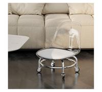 Petit Tabouret en Acrylique avec Ceinture silencieuse et roulettes universelles for Enfants et Tout-Petits, Chaise de célébrités d'Internet for la Maison, Le Fitness et Le Sport