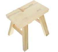 Petit Tabouret en Bois Massif, Marchepied Compact pour Garçon Fille | Bois, Format Peu Encombrant, Aide pour Pieds et Accès, Usage Bureau ou Maison
