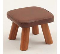 Petit tabouret en bois massif, tabouret à chaussures, table à thé, tissu tendance, créatif, petit banc, canapé, tabouret carré, repose-pieds ottoman (couleur : 20 cm D)