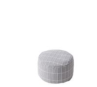 Petit Tabouret Housse de Pouf Ottoman Non rembourrée Solution de Rangement Grand Repose-Pieds en Coton et Lin Cubes de Pouf for Le Salon(Gray)