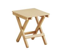 Petit tabouret pliable en bois massif avec tabouret pliant léger et résistant 28 x 26 x 22 cm