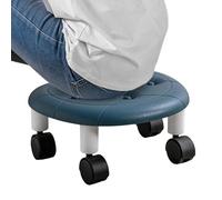 Petit tabouret roulant - Tabouret bas avec roulettes, tabouret à roulettes léger | Tabouret court pivotant à 360 degrés, siège à roulettes bas, portable, ergonomique, salon de manucure, pédicure
