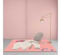 Petit Tailles Poils Courts Rugs, 120x170cm Gorille Rose Gris Tapis à Poils Courts Doux pour Salon,