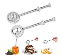 Petit tamis à farine - Shaker à farine, sucrier en poudre pour la cuisson du pain, fournitures de pâtisserie pour boulangers à la maison, fournitures de pâtisserie pour pain au levain (2)