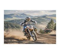 Petit tapis de motocross lavable avec envers en caoutchouc antidérapant pour cuisine, chambre à coucher, salle de bain, décoration de sol