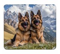 Petit Tapis de Souris 200x150x3mm, Vert Tapis de Souris Gaming avec Base en Caoutchouc Antidérapant et Imperméable, Portable Tapis de Bureau, Surface Spéciale pour Accessoire Bureau, Chien L-9246