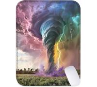 Petit Tapis de Souris 24 x 20 cm, Tapis Souris Pelouse Sous Main Bureau avec Base en Caoutchouc Antidérapante, Mouse Pad Bords Cousus, Imperméable, Portable et Lavable, Accessoire Bureau (Ciel) J2-941