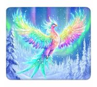 Petit Tapis de Souris 240x200x3mm, Couleur Tapis de Souris Gaming avec Base en Caoutchouc Antidérapant et Imperméable, Portable Tapis de Bureau, Surface Spéciale pour Accessoire Bureau, PhéNix 2-3973