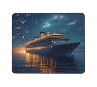 Petit Tapis de Souris 420 x 350 mm Avec Base en Caoutchouc Antidérapant et Imperméable, Gaming Tapis de Souris pour Femmes, Enfants, Hommes, Ordinateurs Portables sans Fil, Cadeaux, (Croisière) K-1008
