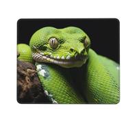 Petit tapis de souris amusant avec base en caoutchouc antidérapant, tapis de souris de jeu ultra lisse, joli arbre vert, python, tapis de souris lavable pour bureau, ordinateur portable, PC et bureau