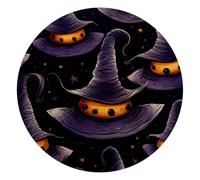 Petit tapis de souris avec base en caoutchouc antidérapant, pour ordinateur portable de 25 cm, chapeau de sorcière d'Halloween G