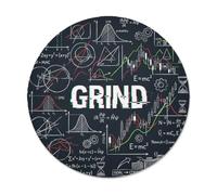 Petit tapis de souris avec citation de motivation, mathématiques et | Graphiques boursiers, formules physiques, tableau noir esthétique, citation de motivation, accessoire professionnel pour