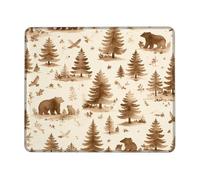 Petit tapis de souris carré en caoutchouc lavable pour bureau, maison, dortoir, ordinateur portable, 20,3 x 25,4 cm