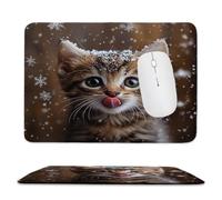 Petit Tapis de Souris Compact Le chat flocon de neige 400 x 300 mm bn-964