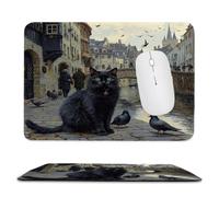 Petit Tapis de Souris Compact Le Corbeau chat noir 420 x 350 mm bn-311