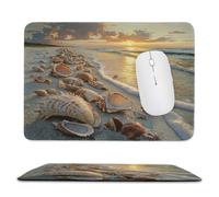 Petit Tapis de Souris Compact Plage de coquillages 420 x 350 mm bn-89