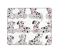 Petit tapis de souris d'ordinateur pour homme et femme, joli tapis de souris imprimé dalmatien pour souris sans fil, avec base antidérapante, tapis de souris pour ordinateur portable, tapis de souris