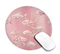 Petit tapis de souris fantaisie avec illustration de poisson sous-marin | Décoration côtière, scène sous-marine, plantes aquatiques, atmosphère sereine, illustration inspirée de la nature