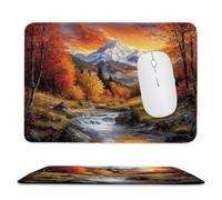 Petit Tapis de Souris Montagne enneigée en automne 420 x 350 mm bn-777