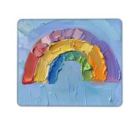 Petit tapis de souris rectangulaire imprimé arc-en-ciel, tapis de souris pour ordinateur, tapis de souris antidérapant 25,4 x 30,5 cm, 20,9 x 24,1 cm