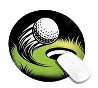 Petit tapis de souris rond en caoutchouc antidérapant pour la maison, le bureau, l'ordinateur portable, les joueurs, cadeau rond 20,3 x 20,3 cm