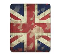 Petit tapis de souris vintage Union Jack avec base en caoutchouc antidérapant et motif drapeau britannique 30 x 24,9 cm pour ordinateur portable, bureau à domicile