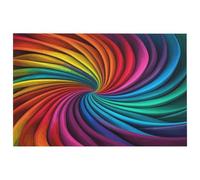 Petit tapis lavable à rayures arc-en-ciel avec envers en caoutchouc antidérapant pour cuisine, chambre à coucher, salle de bain, décoration de sol