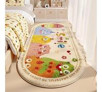 Petit tapis mignon de forme irrégulière pour chambre à coucher, salle de bain, chambre (40 x 120 cm), tapis de couloir amusant pour animal de compagnie, motif dessin animé, tapis d'entrée en forme de