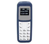 Petit Téléphone Portable à Clavier, Mini Téléphone Portable Compact à Faible Taux de Rayonnement avec Crochet d'oreille pour Le (Bleu)