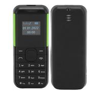 Petit TéLéPhone Portable Mini TéLéPhone 2g éCran 0,66 Pouces Lecteur Audio Bluetooth 2 En 1 Double Carte Veille Gsm Petit TéLéPhone De Base Pour Enfants âGéS Noir Vert